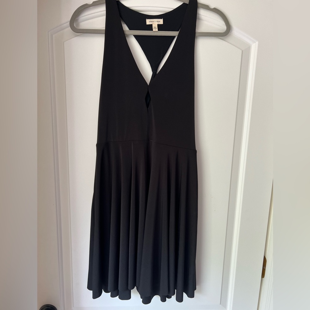 Silence & Noise Black Cutout Dress